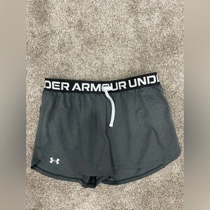 Under Armour Women's Charcoal Gray Athletic Shorts
